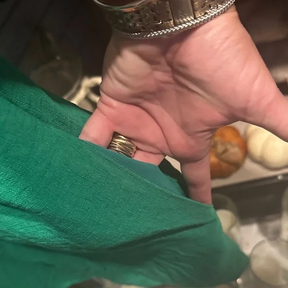 Banana Republic Teal Gathered Dress - Picture 6 of 7